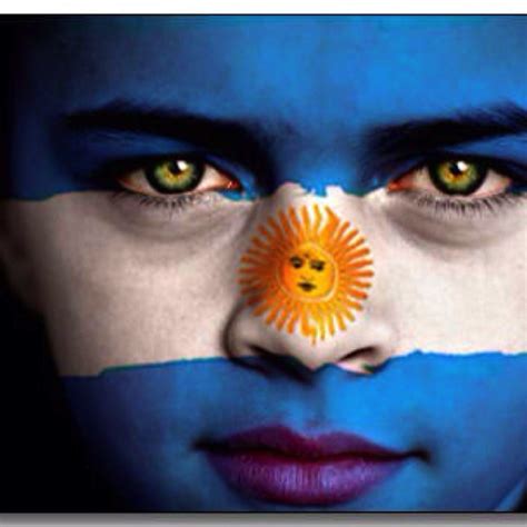 argentina flag face